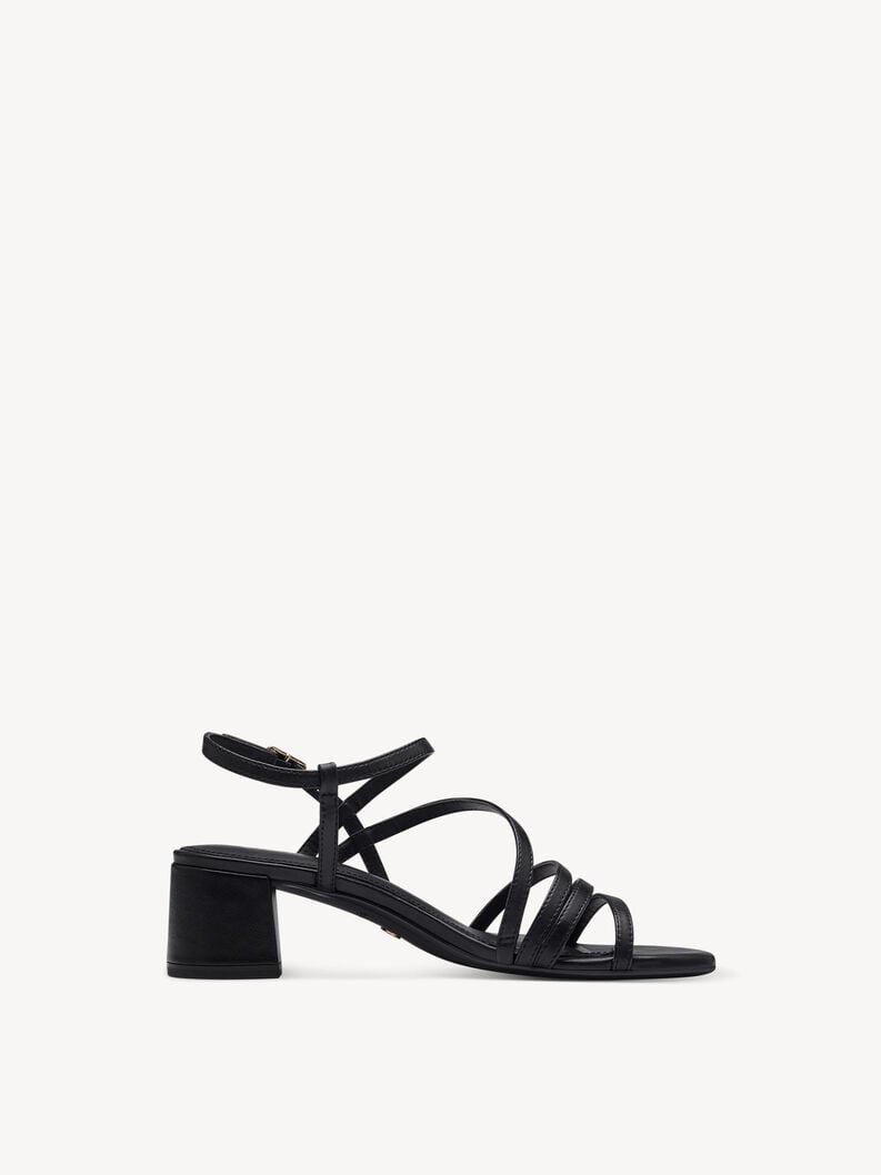 in pelle sandalo con tacco - nero 1-28211-42-001 compra tamaris sandali online