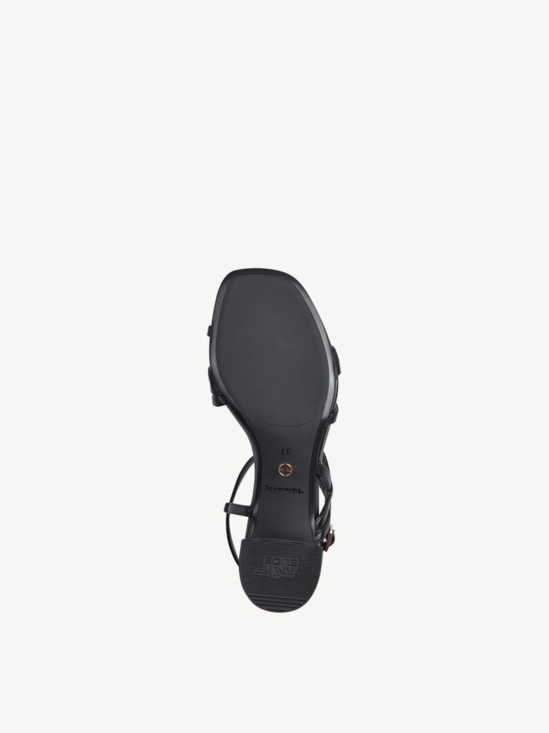 in pelle sandalo con tacco - nero 1-28211-42-001 compra tamaris sandali online
