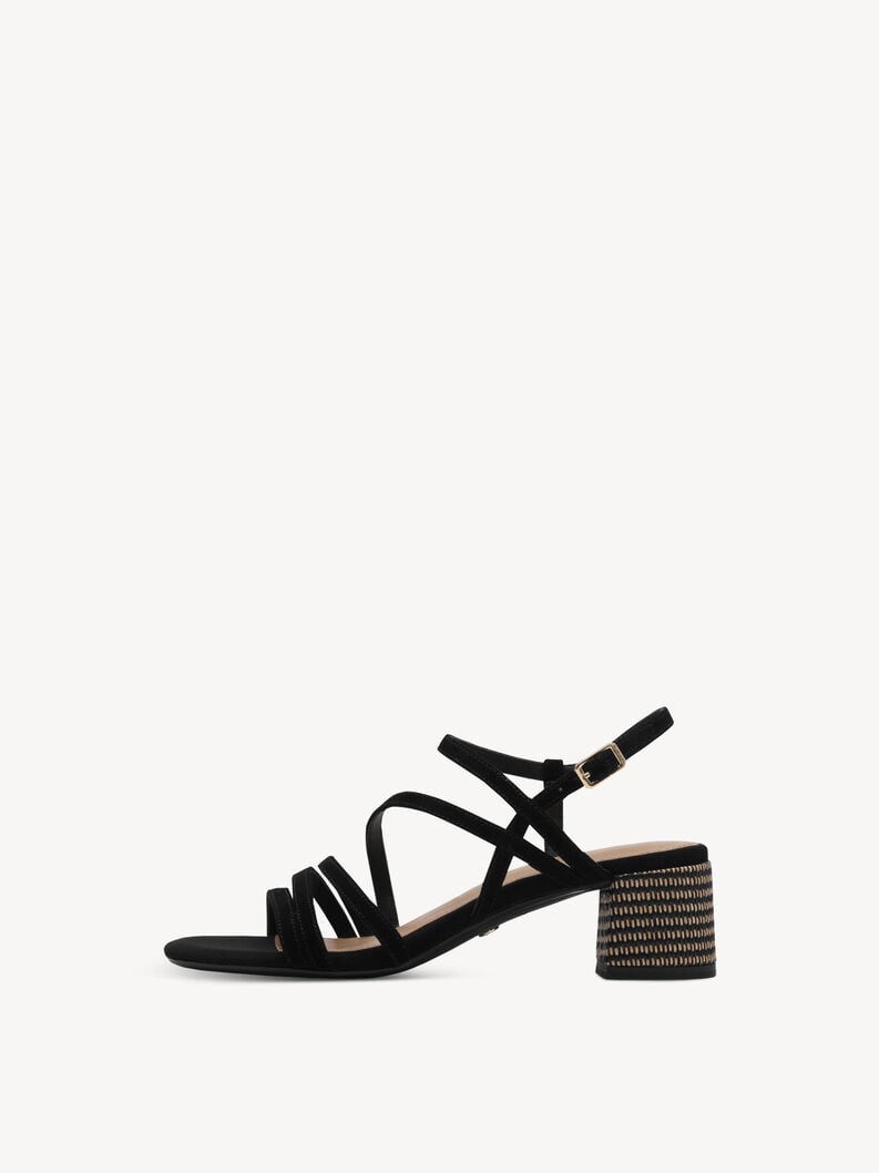 in pelle sandalo con tacco - nero 1-28211-42-0a1 compra tamaris sandali online