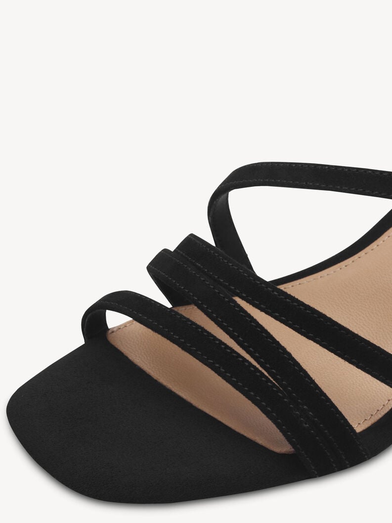 in pelle sandalo con tacco - nero 1-28211-42-0a1 compra tamaris sandali online