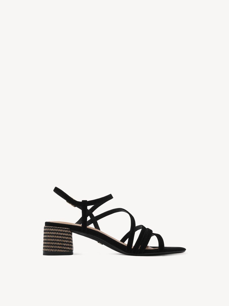 in pelle sandalo con tacco - nero 1-28211-42-0a1 compra tamaris sandali online
