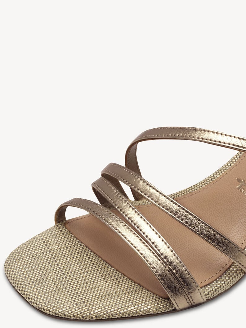 in pelle sandalo con tacco metallico 1-28211-42-900 compra tamaris sandali online