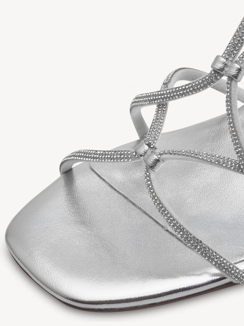 sandalo con tacco - argento 1-28236-42-941 compra tamaris sandali online