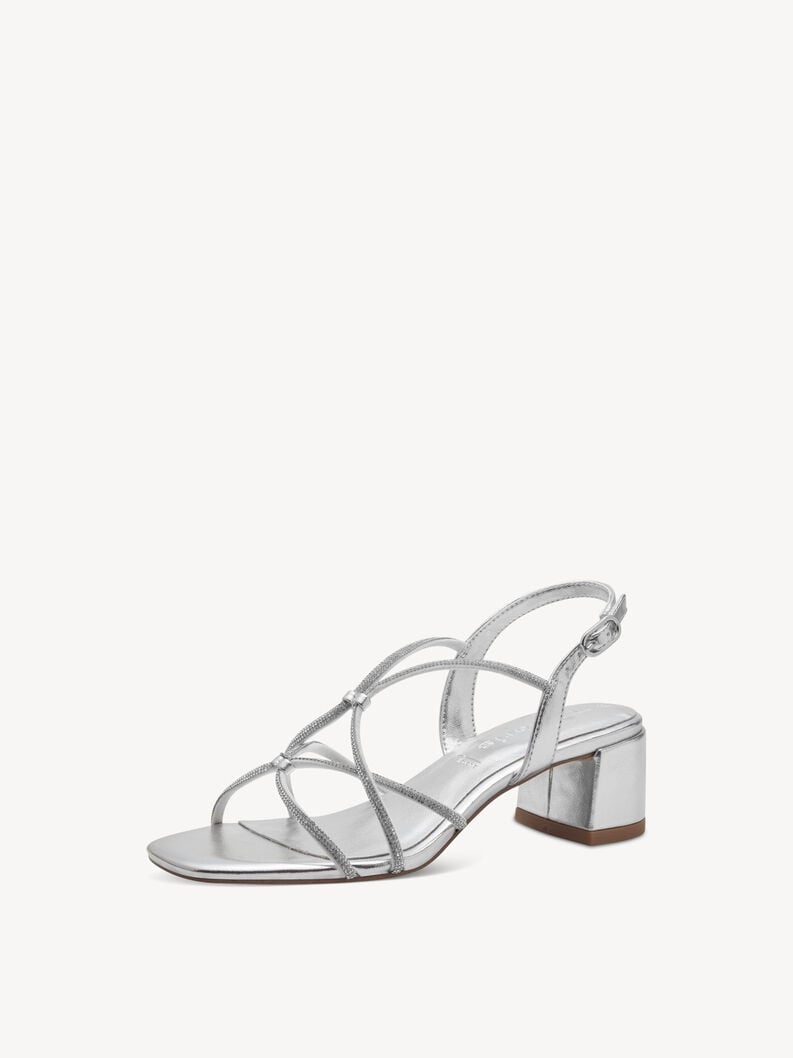 sandalo con tacco - argento 1-28236-42-941 compra tamaris sandali online