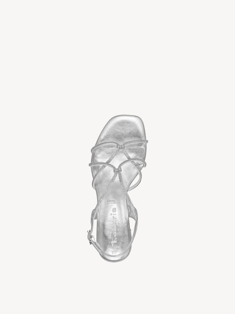 sandalo con tacco - argento 1-28236-42-941 compra tamaris sandali online