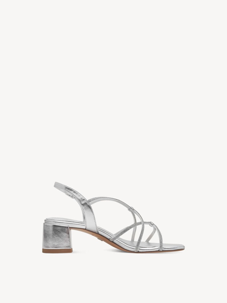 sandalo con tacco - argento 1-28236-42-941 compra tamaris sandali online
