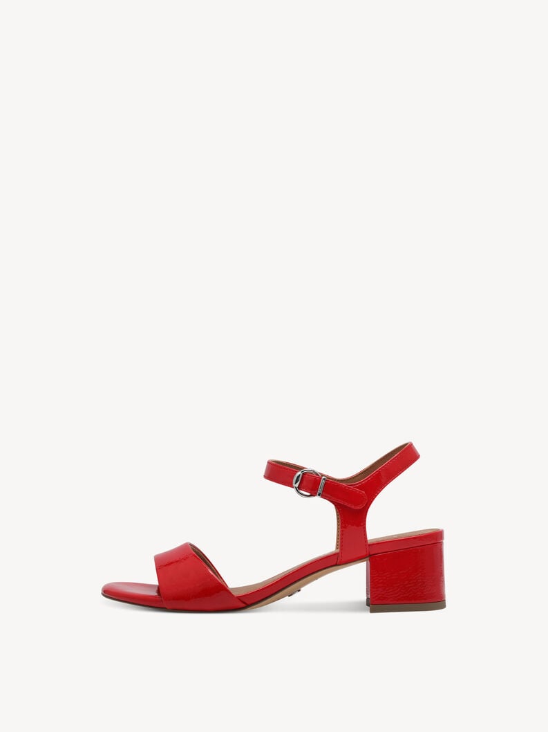 sandalo con tacco - rosso 1-28249-42-524 compra tamaris sandali online