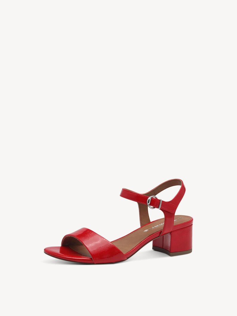 sandalo con tacco - rosso 1-28249-42-524 compra tamaris sandali online