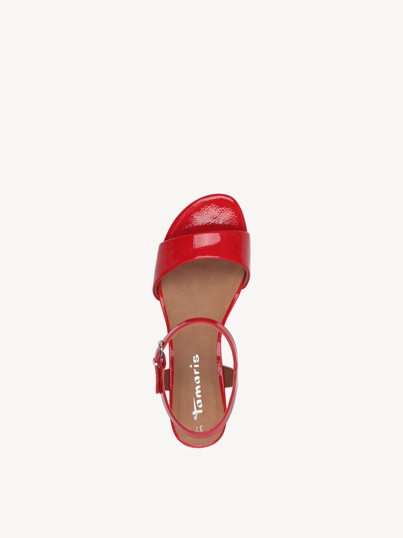sandalo con tacco - rosso 1-28249-42-524 compra tamaris sandali online