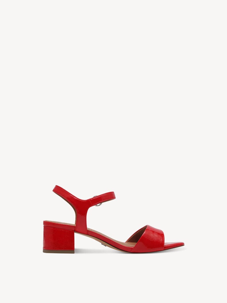 sandalo con tacco - rosso 1-28249-42-524 compra tamaris sandali online