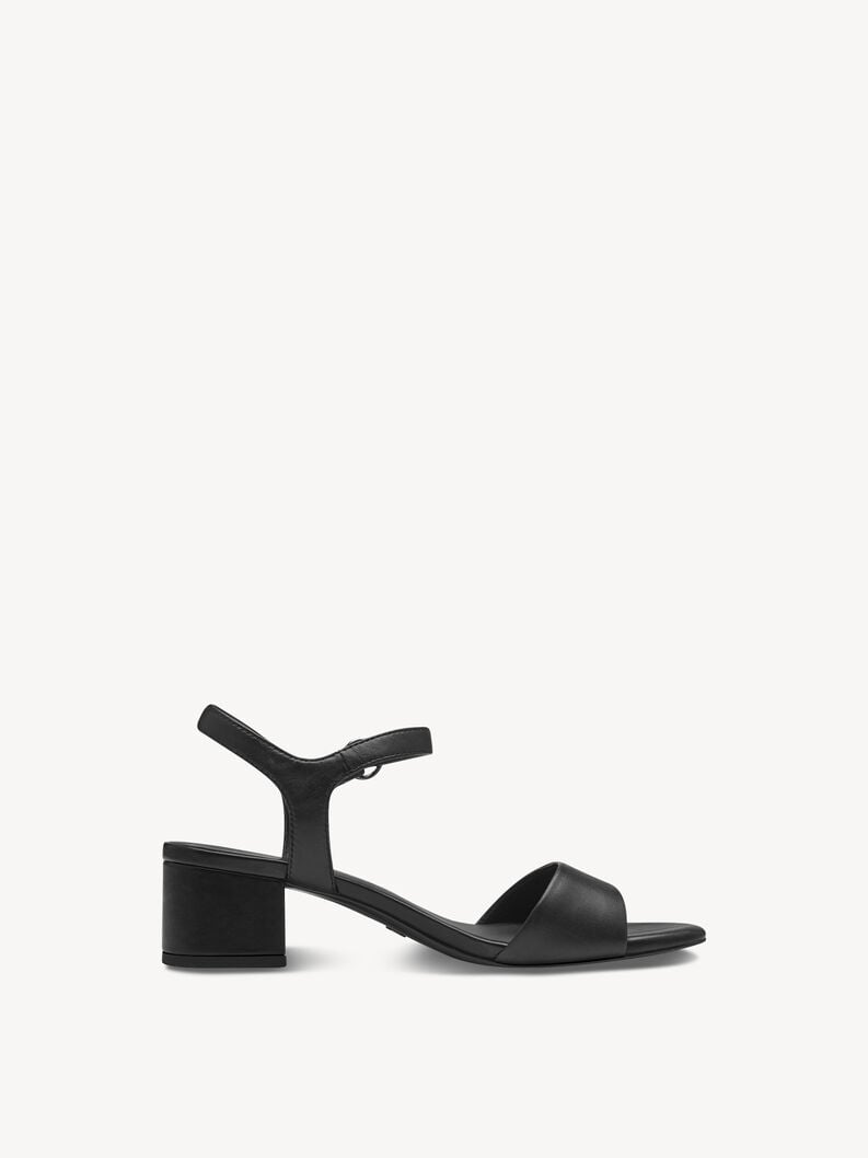 in pelle sandalo con tacco - nero 1-28250-42-001 compra tamaris sandali online