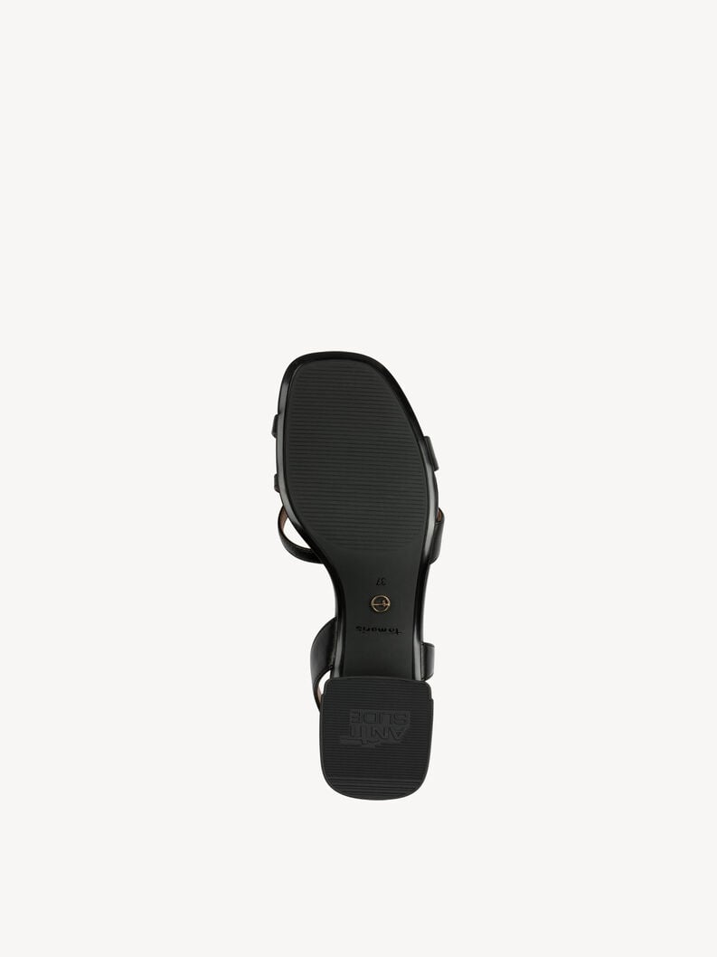 in pelle sandalo con tacco - nero 1-28253-44-001 compra tamaris sandali online