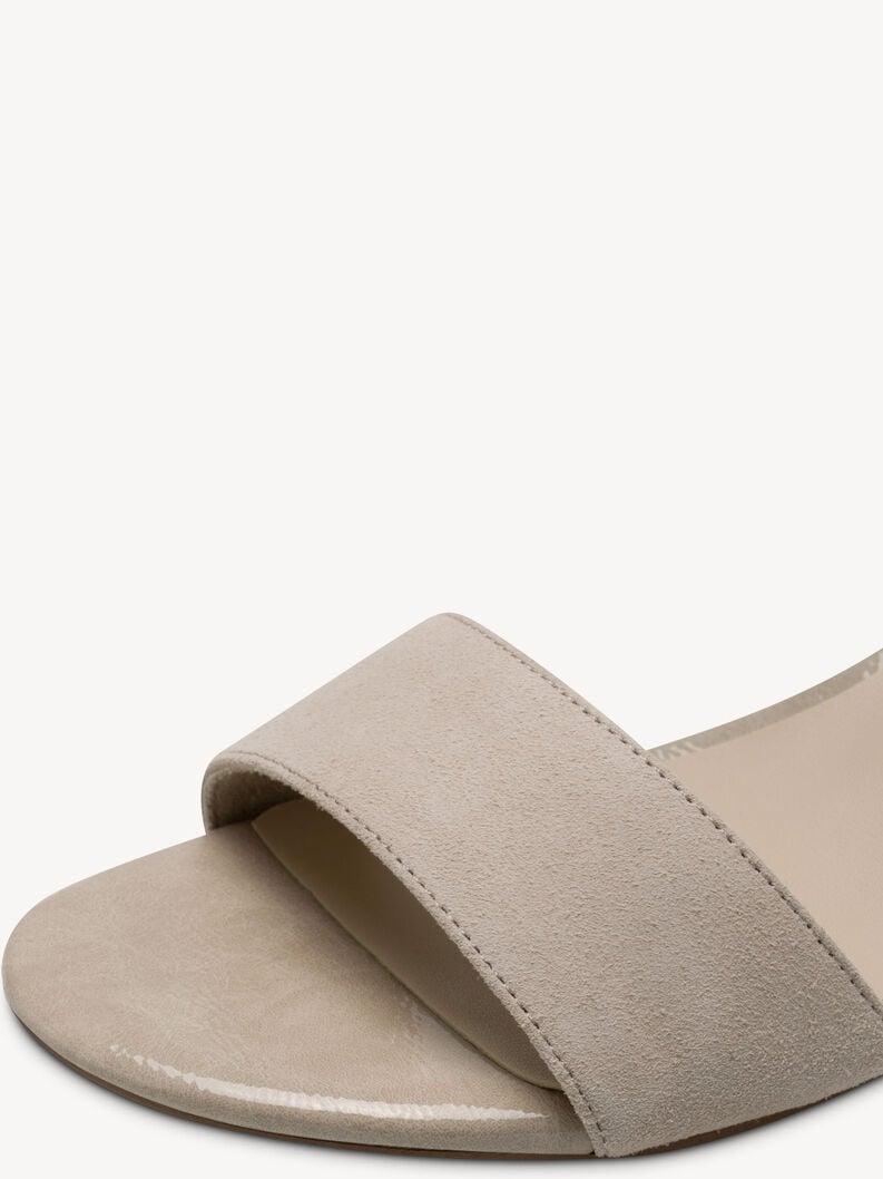 in pelle sandalo con tacco - grigio 1-28291-44-200 compra tamaris sandali online