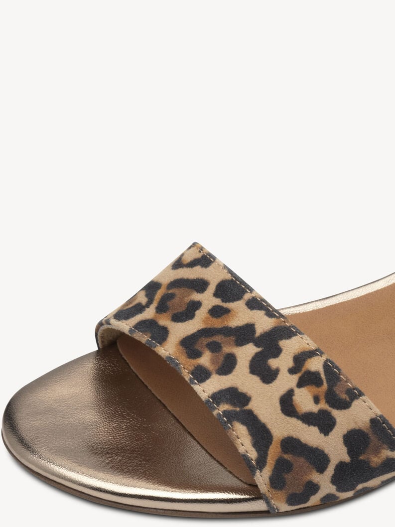in pelle con tacco sandalo marrone 1-28291-44-329 compra tamaris sandali online
