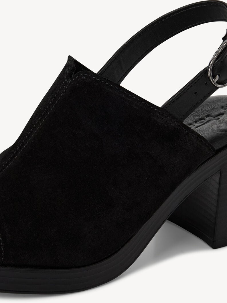 in pelle sandalo con tacco - nero 1-28304-44-001 compra tamaris sandali online