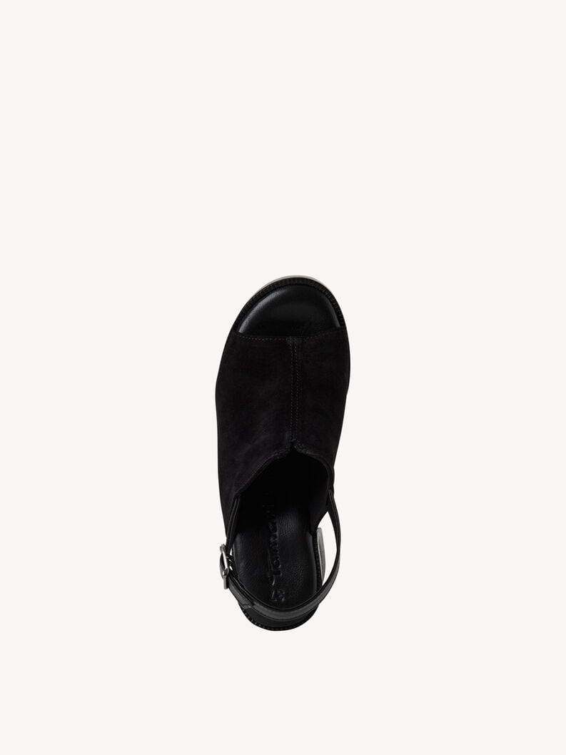 in pelle sandalo con tacco - nero 1-28304-44-001 compra tamaris sandali online