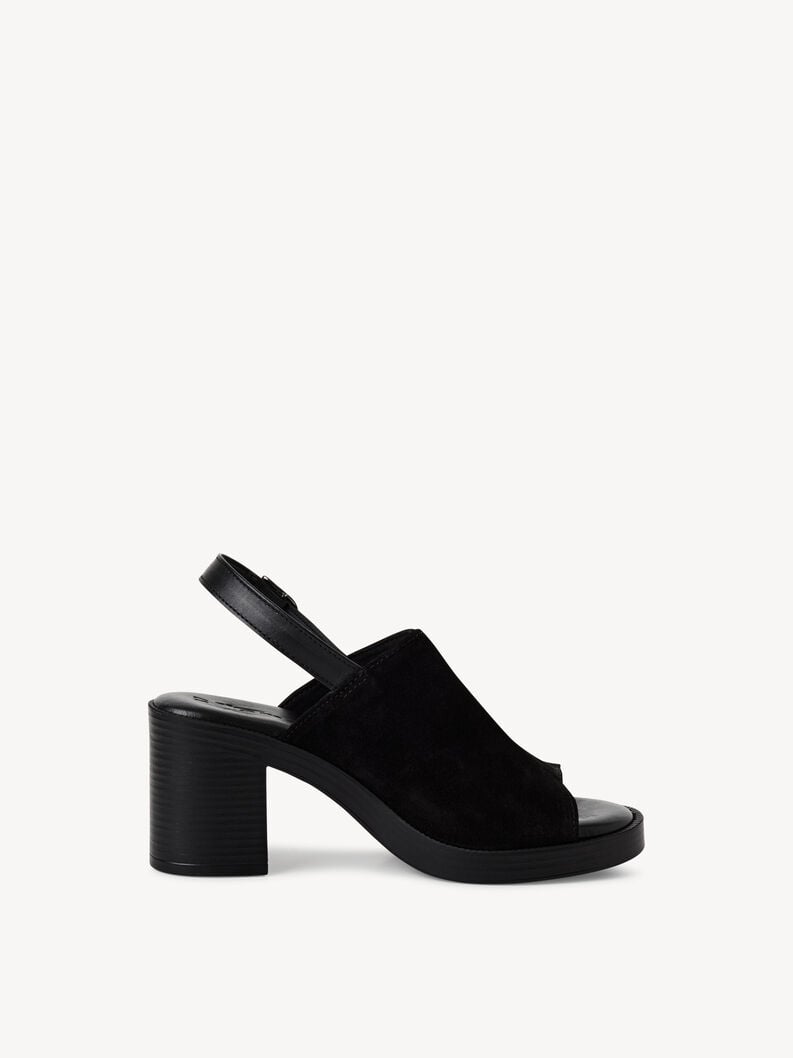 in pelle sandalo con tacco - nero 1-28304-44-001 compra tamaris sandali online