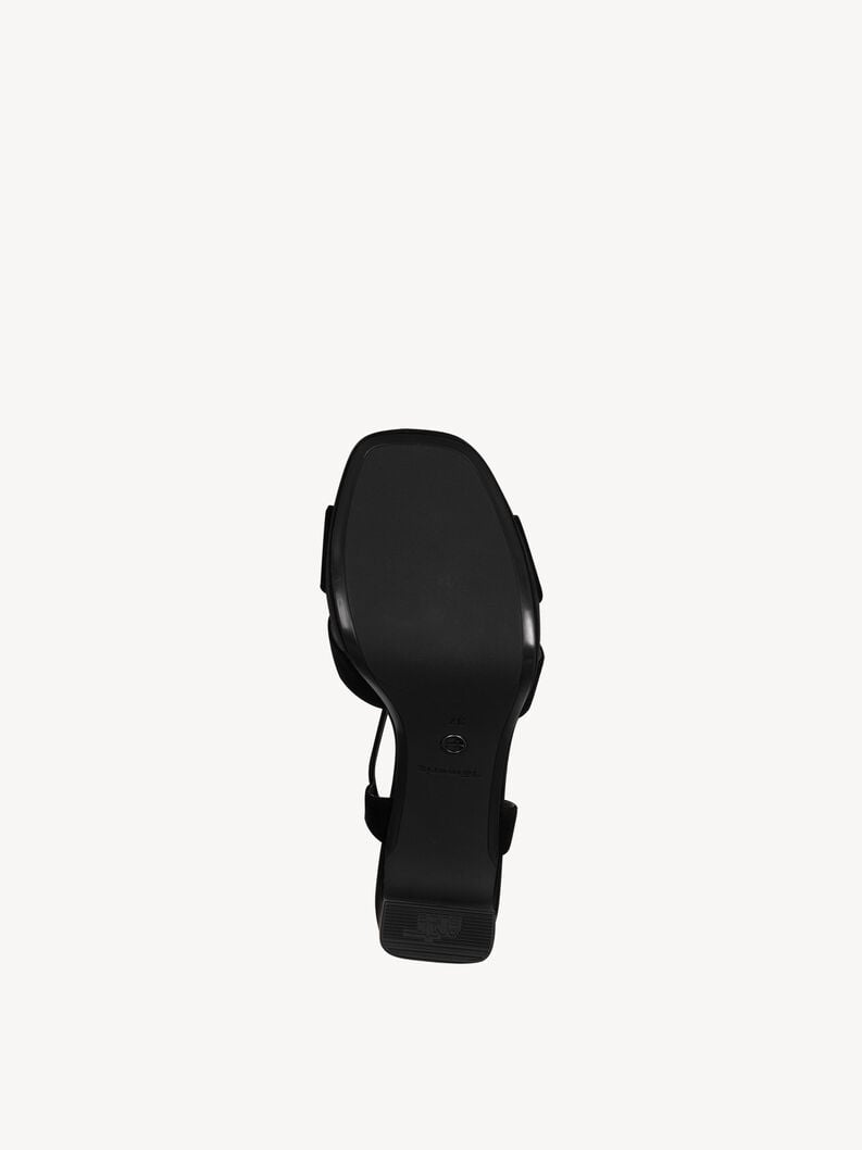 in pelle sandalo con tacco - nero 1-28309-42-007 compra tamaris sandali online