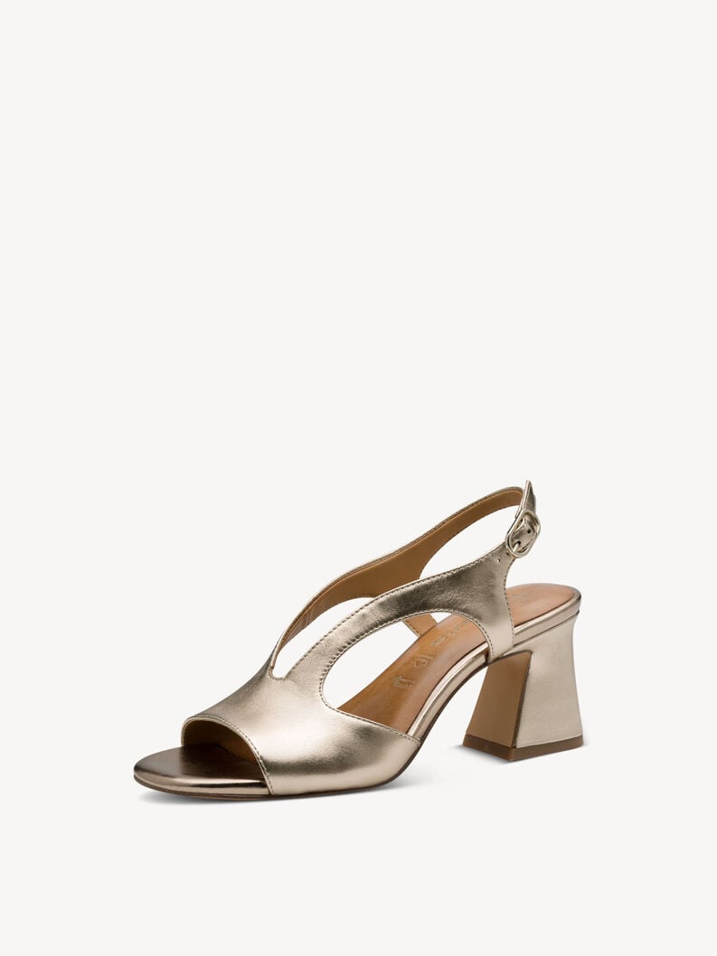 in pelle sandalo con tacco metallico 1-28316-44-900 compra tamaris sandali online