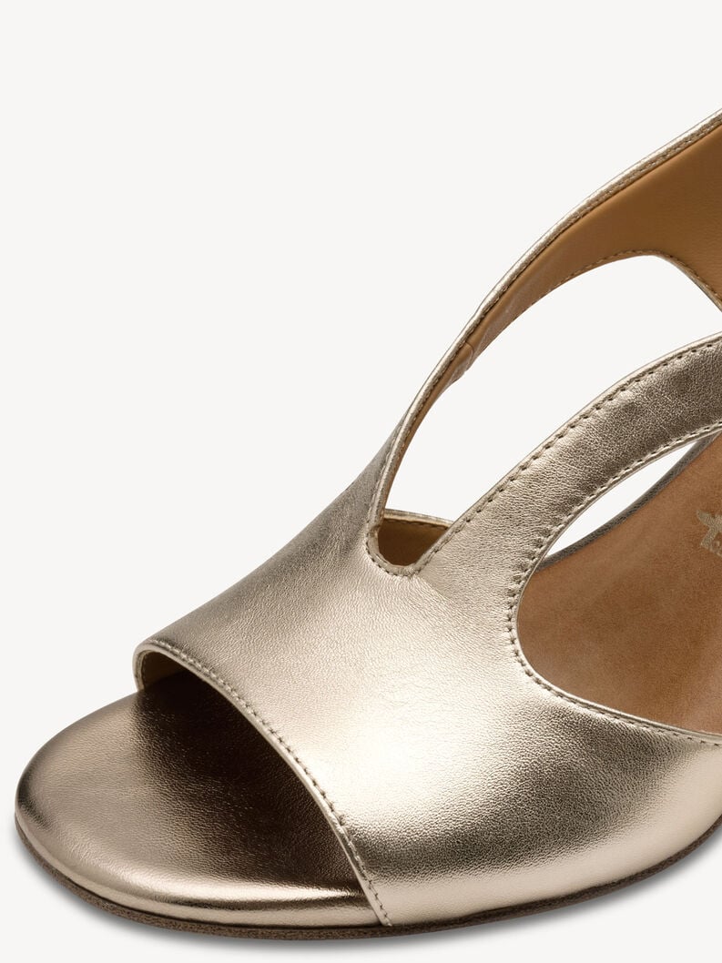 in pelle sandalo con tacco metallico 1-28316-44-900 compra tamaris sandali online