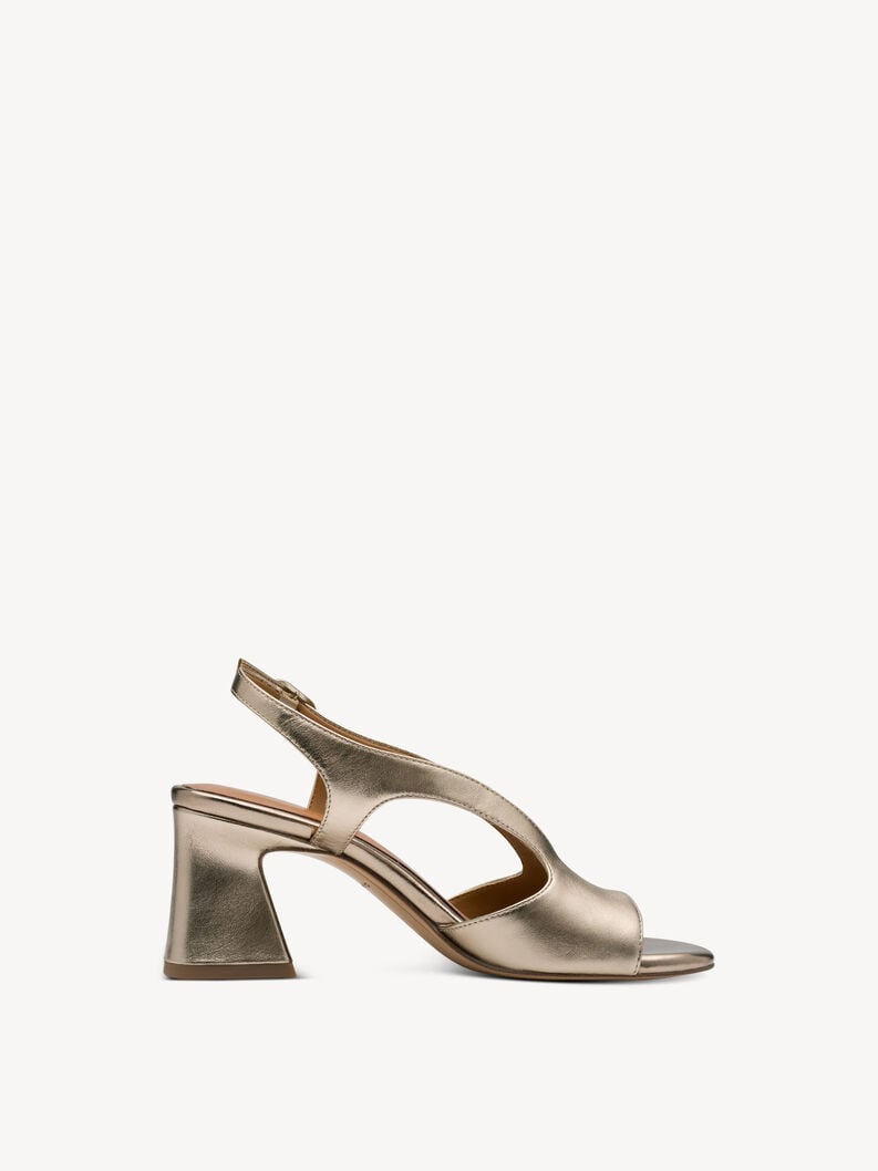 in pelle sandalo con tacco metallico 1-28316-44-900 compra tamaris sandali online