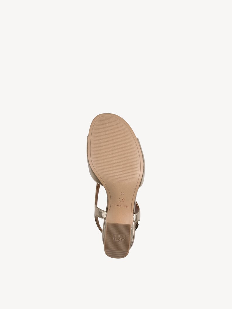 in pelle sandalo con tacco metallico 1-28316-44-900 compra tamaris sandali online