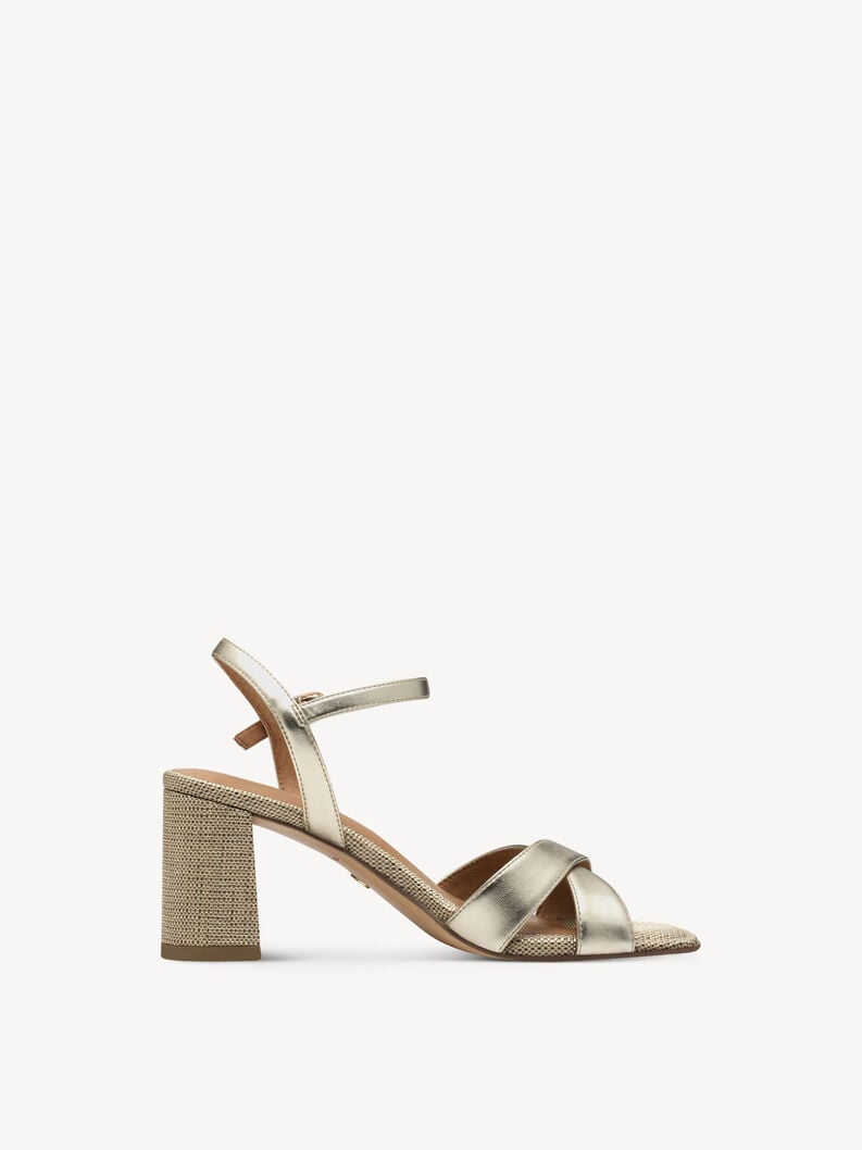 sandalo con tacco - oro 1-28320-44-933 compra tamaris sandali online
