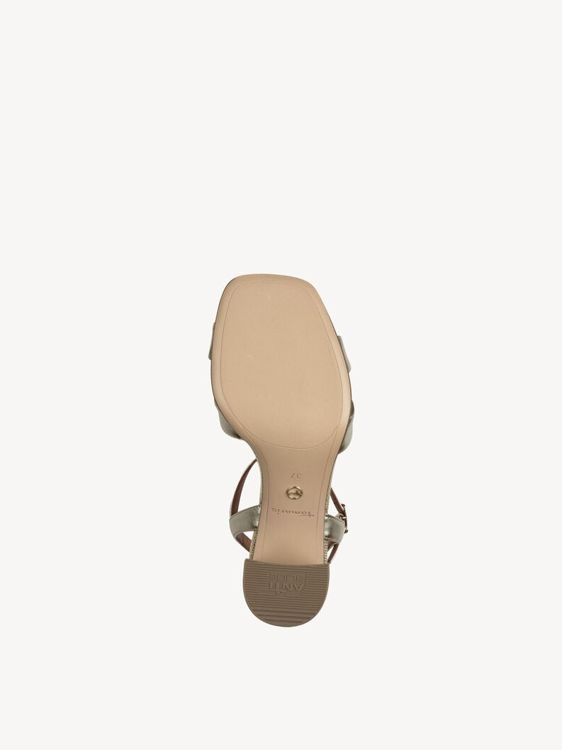 sandalo con tacco - oro 1-28320-44-933 compra tamaris sandali online
