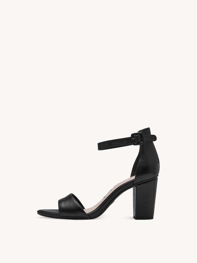 in pelle sandalo con tacco - nero 1-28326-42-001 compra tamaris sandali online