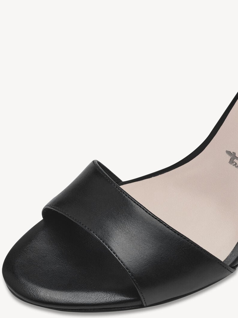 in pelle sandalo con tacco - nero 1-28326-42-001 compra tamaris sandali online