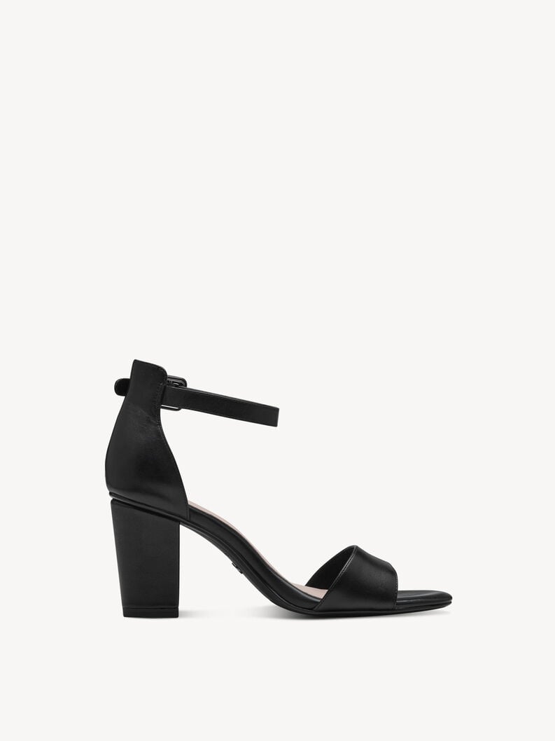 in pelle sandalo con tacco - nero 1-28326-42-001 compra tamaris sandali online