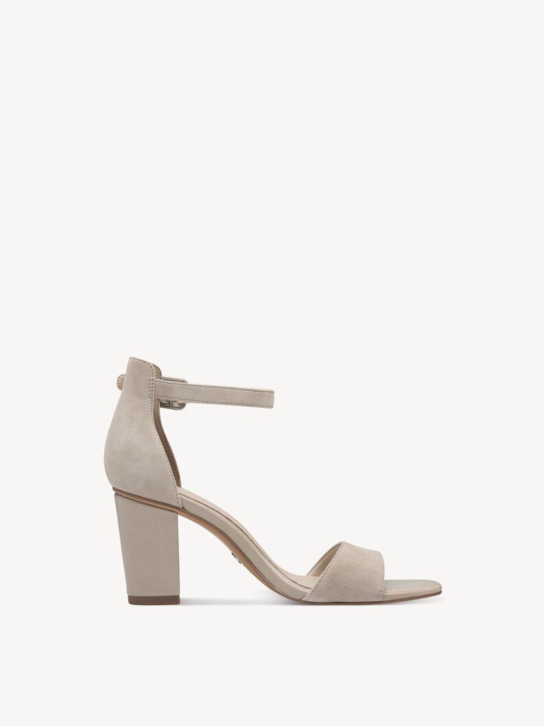 in pelle sandalo con tacco - grigio 1-28326-42-201 compra tamaris sandali online