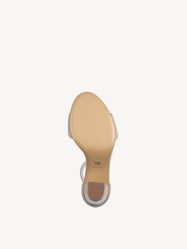 in pelle sandalo con tacco - grigio 1-28326-42-201 compra tamaris sandali online