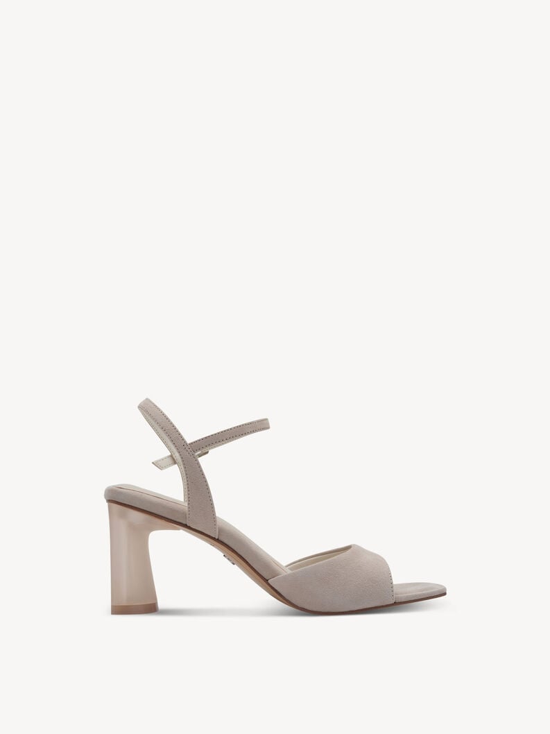 in pelle sandalo con tacco - grigio 1-28340-44-200 compra tamaris sandali online