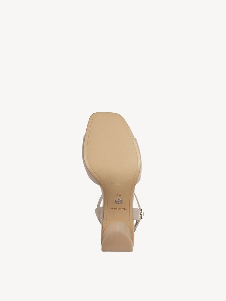 in pelle sandalo con tacco - grigio 1-28340-44-200 compra tamaris sandali online