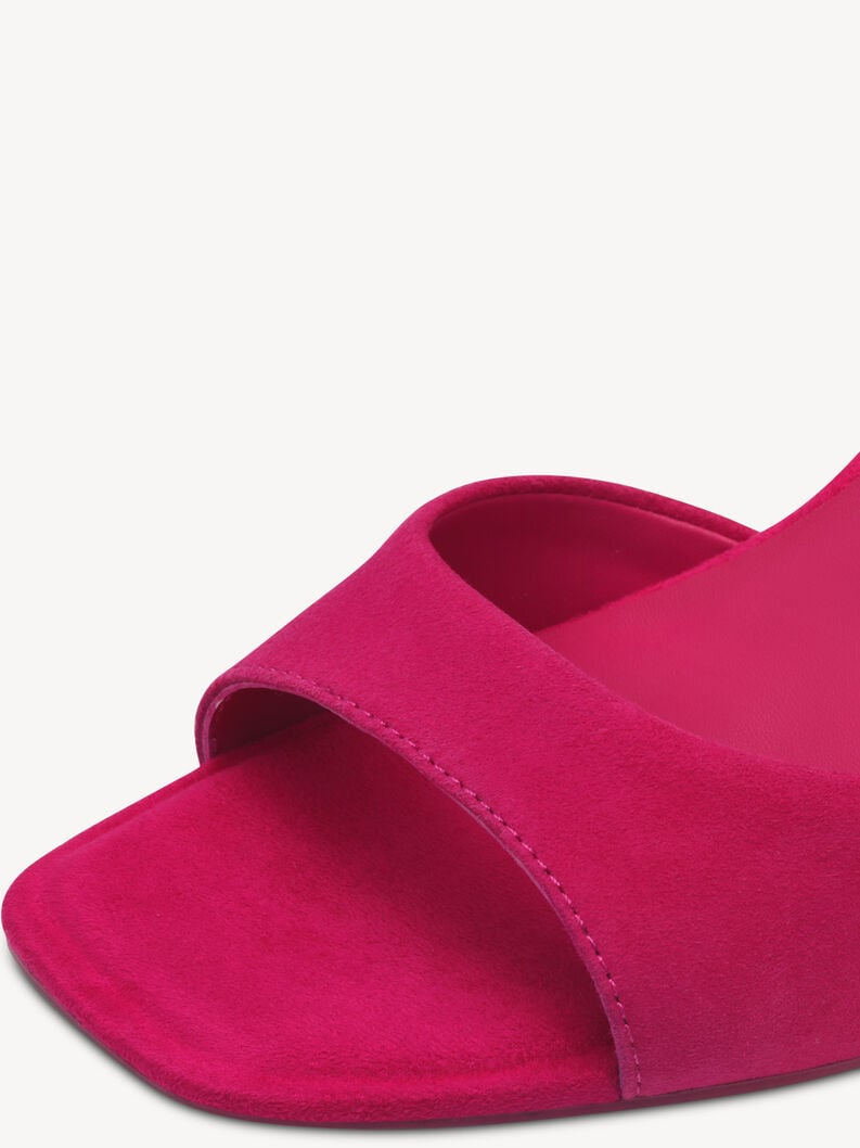 in pelle sandalo con tacco - rosa 1-28340-44-513 compra tamaris sandali online