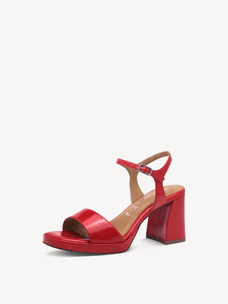 sandalo con tacco - rosso 1-28342-44-524 compra tamaris sandali online