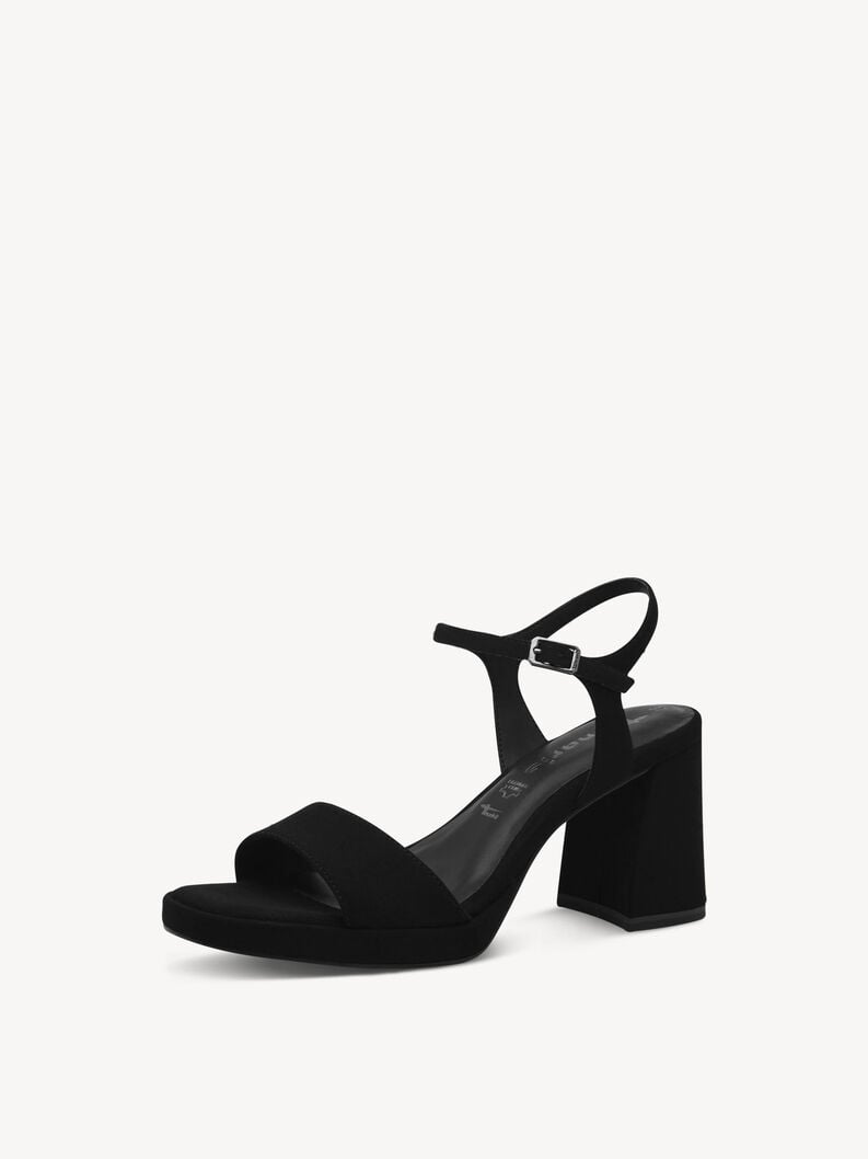 sandalo con tacco - nero 1-28343-44-001 compra tamaris sandali online