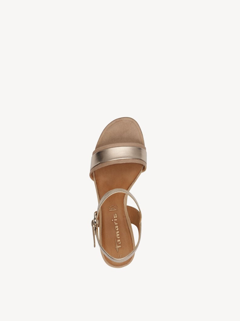 sandalo con tacco - beige 1-28344-44-445 compra tamaris sandali online