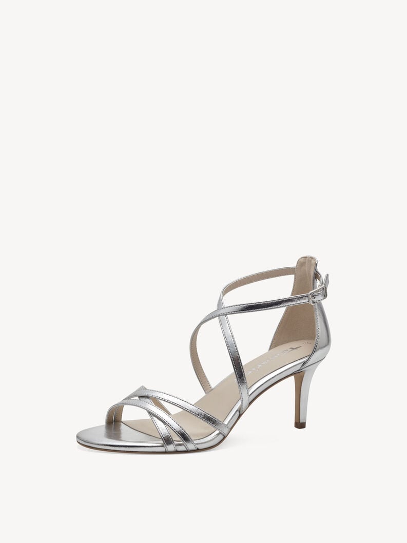 sandalo con tacco - argento 1-28348-42-941 compra tamaris sandali online