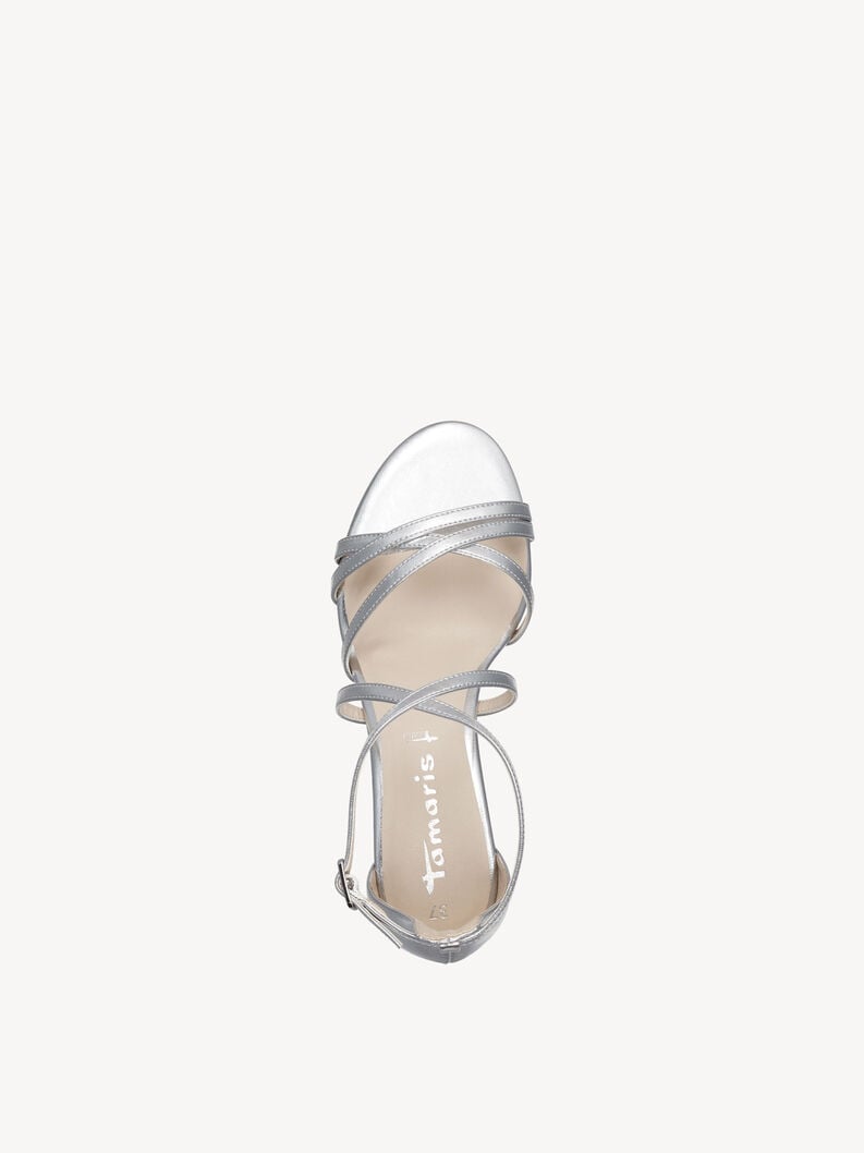 sandalo con tacco - argento 1-28348-42-941 compra tamaris sandali online