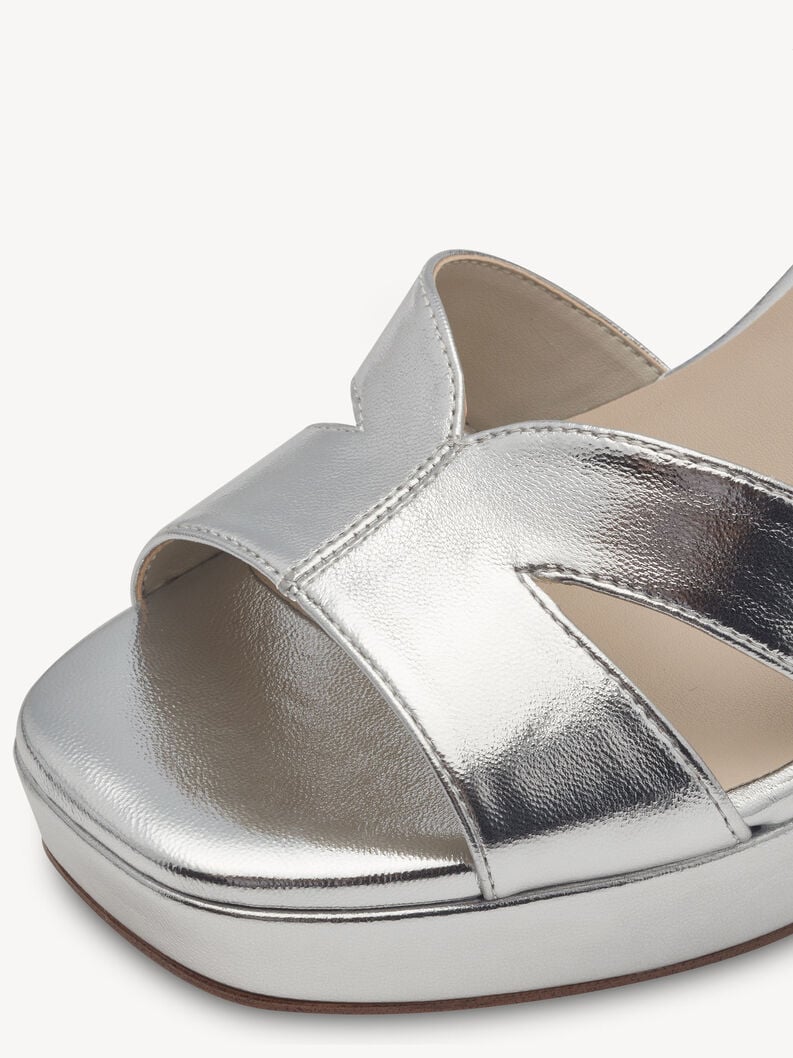 sandalo con tacco - argento 1-28349-42-941 compra tamaris sandali online