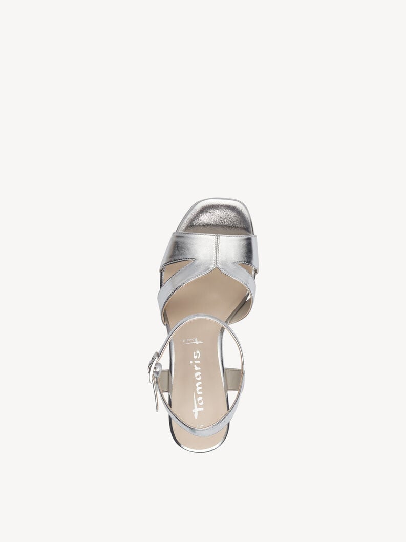 sandalo con tacco - argento 1-28349-42-941 compra tamaris sandali online