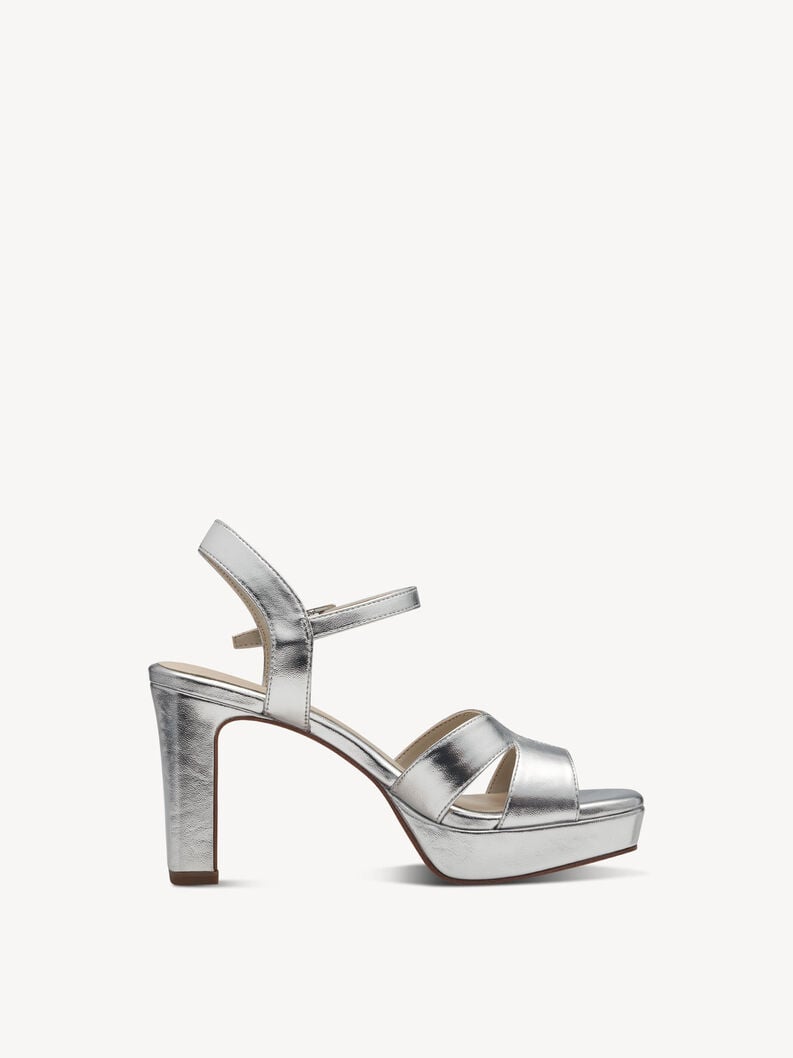 sandalo con tacco - argento 1-28349-42-941 compra tamaris sandali online