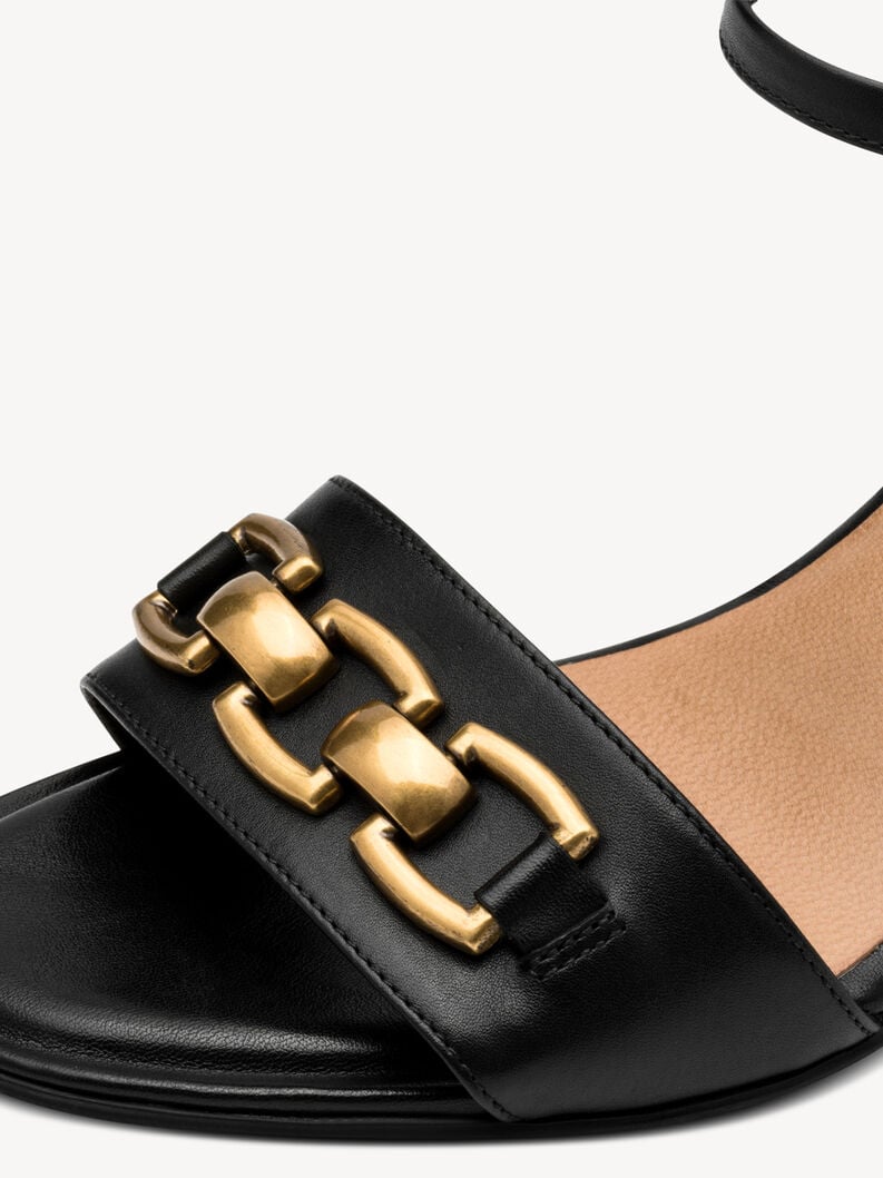 in pelle sandalo con tacco - nero 1-28353-44-003 compra tamaris sandali online