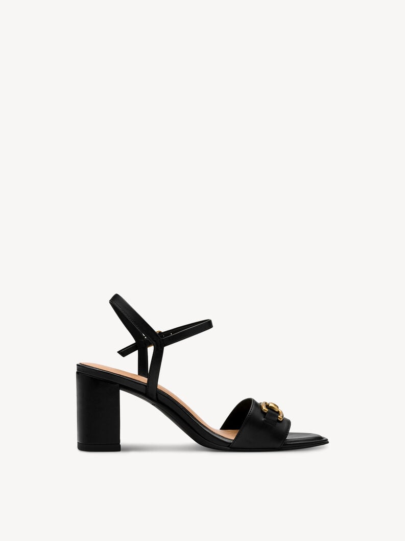 in pelle sandalo con tacco - nero 1-28353-44-003 compra tamaris sandali online
