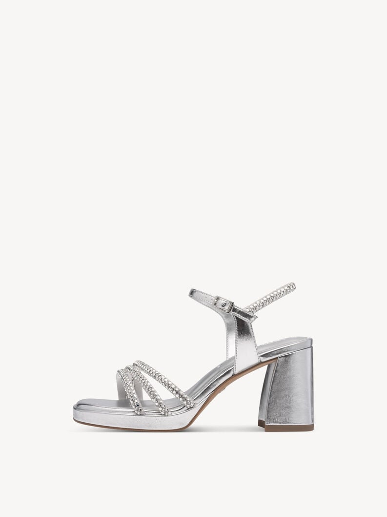 sandalo con tacco - argento 1-28355-44-919 compra tamaris sandali online