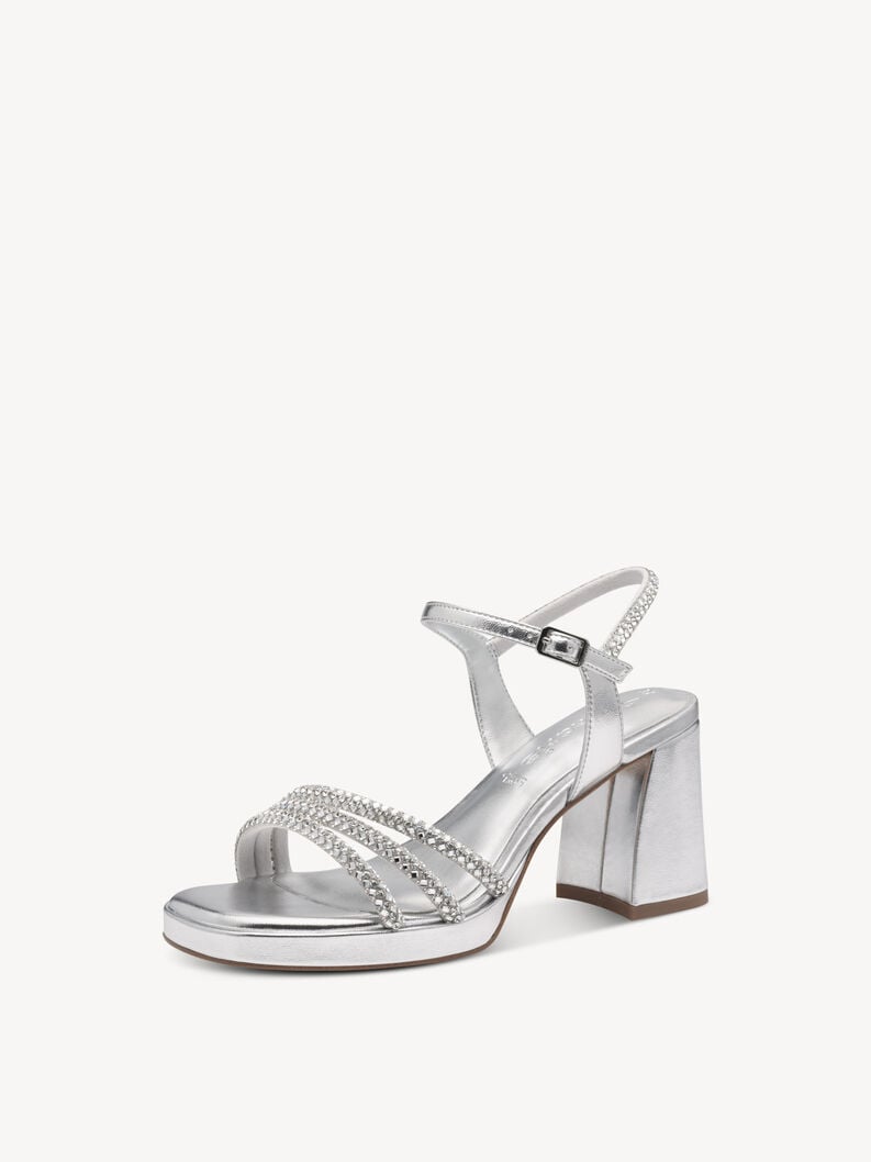 sandalo con tacco - argento 1-28355-44-919 compra tamaris sandali online