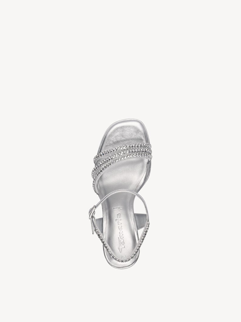 sandalo con tacco - argento 1-28355-44-919 compra tamaris sandali online