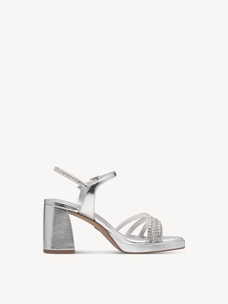sandalo con tacco - argento 1-28355-44-919 compra tamaris sandali online